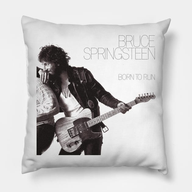 Bruce Springsteen Born to Run Pillow by PUBLIC BURNING