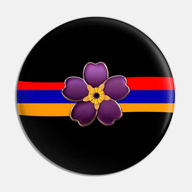 Armenian Genocide Centennial Emblem Pin by doniainart