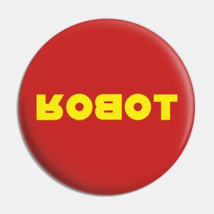 ROBOT - Yellow on Red Pin