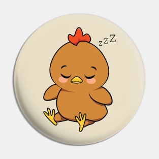 Brown Chicken Pin