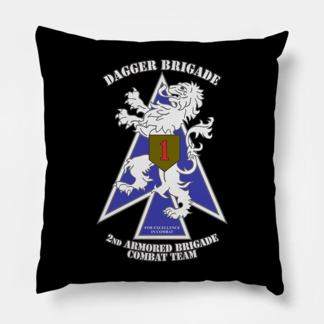 2nd Armored Brigade Combat Team Pillow by MBK