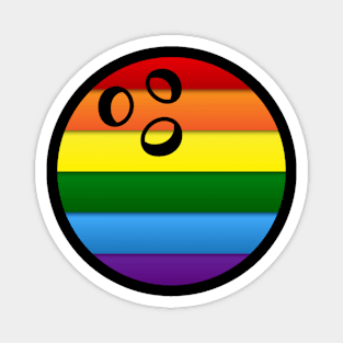 Bowling Gay Pride Lgbt Rainbow Flag Magnet