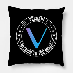 Vintage Vechain Crypto VET Coin To The Moon Token Cryptocurrency Wallet Birthday Gift For Men Women Kids Pillow