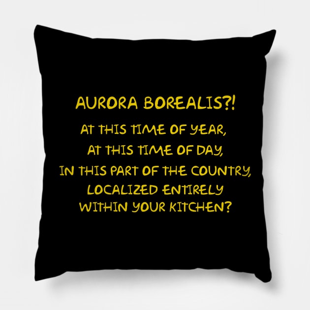 Aurora Borealis?! Pillow by Way of the Road