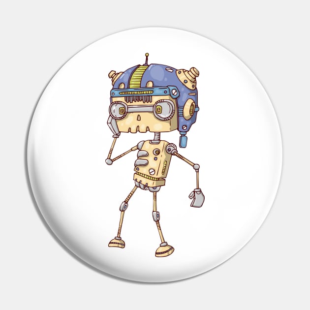 Nerd Robot Pin by viSionDesign