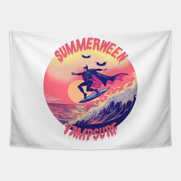 Summerween VampSurf Tapestry by ArtDiggs