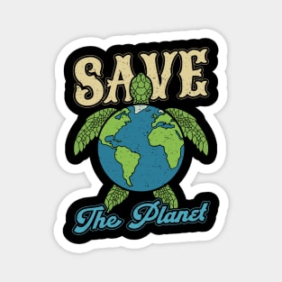 Earth Day Turtle Environment Save the Planet Magnet