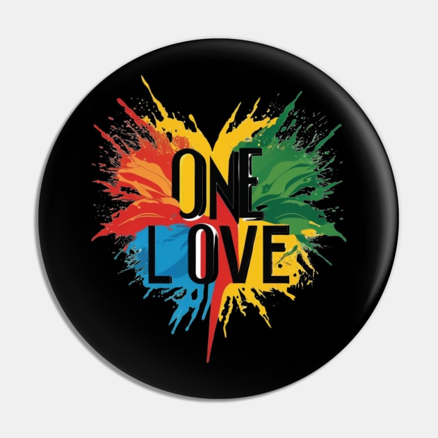 One Love Pin by One Love Designs