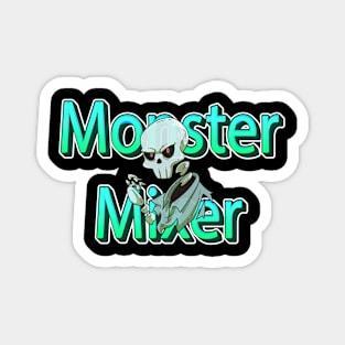 Monster mixer Skull for Women and men Skeleton Funny Gothic Graphic Novelty Horror Magnet