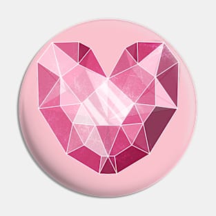 Crystal Heart (Pink) Pin