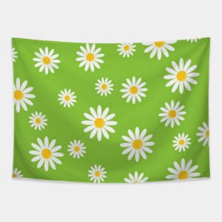 Pastel green and white flower Tapestry