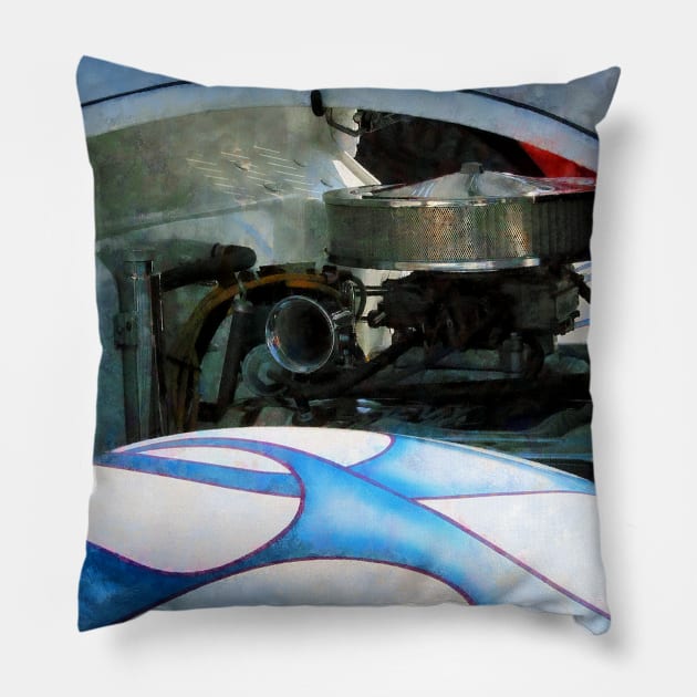 Cars - Under The Hood Pillow by SusanSavad