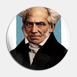 German Philosopher Arthur Schopenhauer illustration Pin