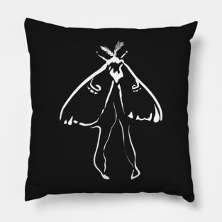 Luna Moth Pink Pillow