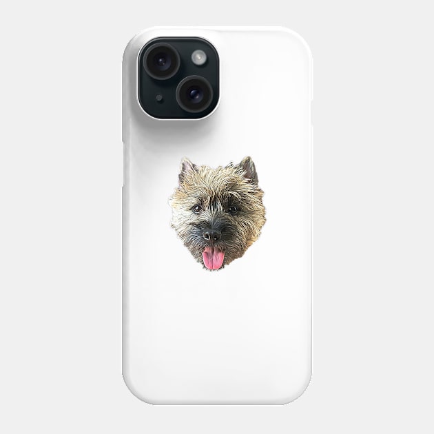 Cairn Terrier Beautiful Dog Phone Case by ElegantCat