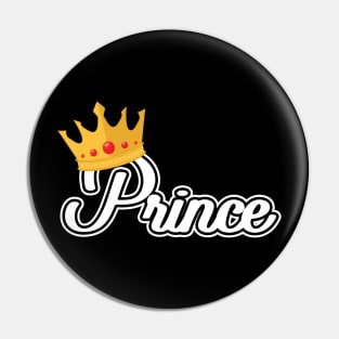 'Prince with Crown' Awesome Costume Halloween Pin