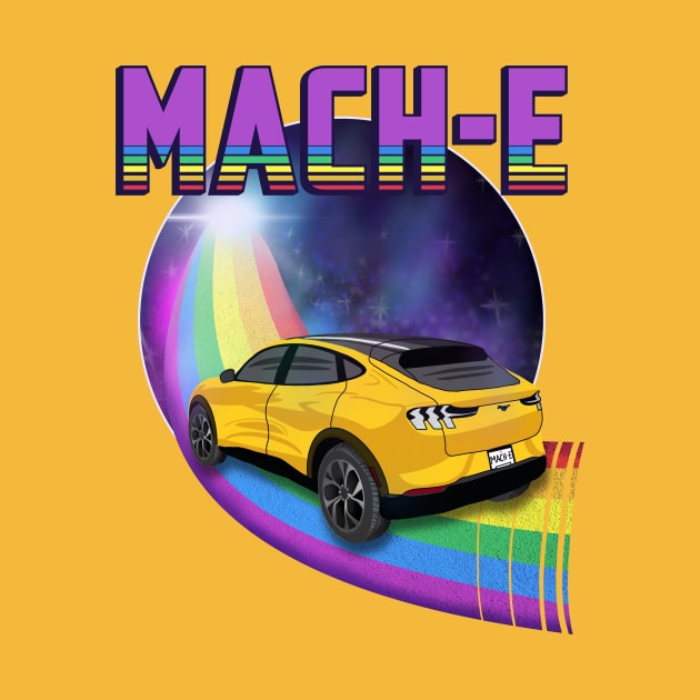 Mach-E Rides the Rainbow Galaxy in Cyber Orange by zealology