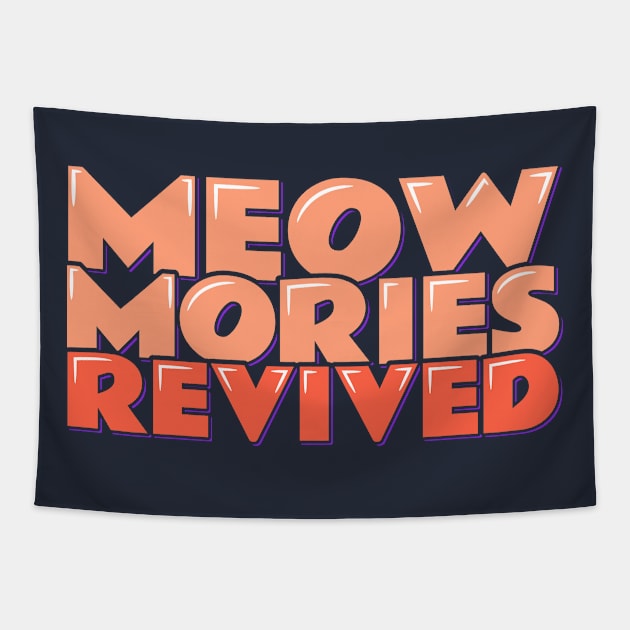 Cat Vintage Meow-mories Revived Tapestry by ardp13