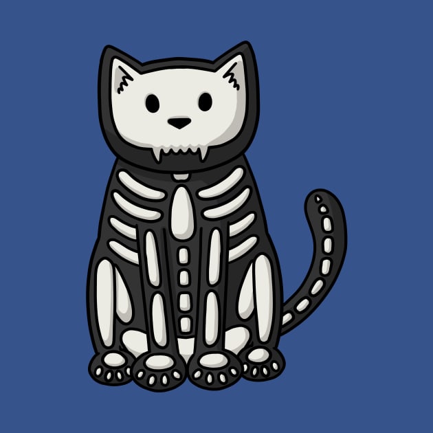 Skeleton Cat by Doodlecats 