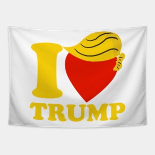 I Love Trump with Big Red Heart Tapestry