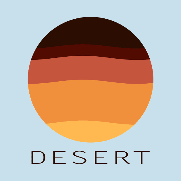 desert sunset by pholange