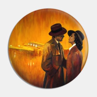 Artwork inspired in the end of the film Casablanca Pin