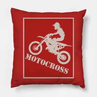 dirt bike motocross Pillow