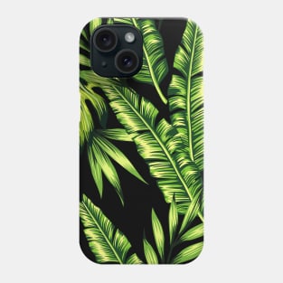 Simple Green Leaves Illustration Phone Case