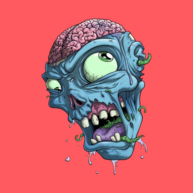 Zombie Head Graphic by NeilGlover