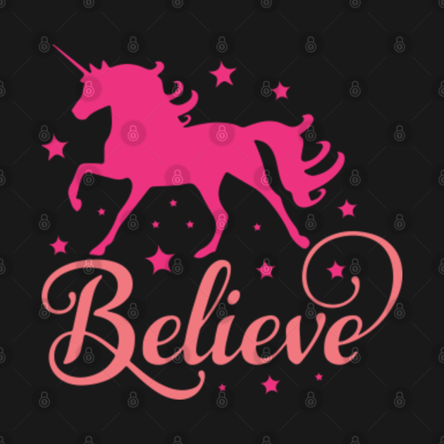 Disover Believe Cute Unicorn - Unicorn Gift - T-Shirt