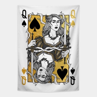 Jude, queen of spades Tapestry