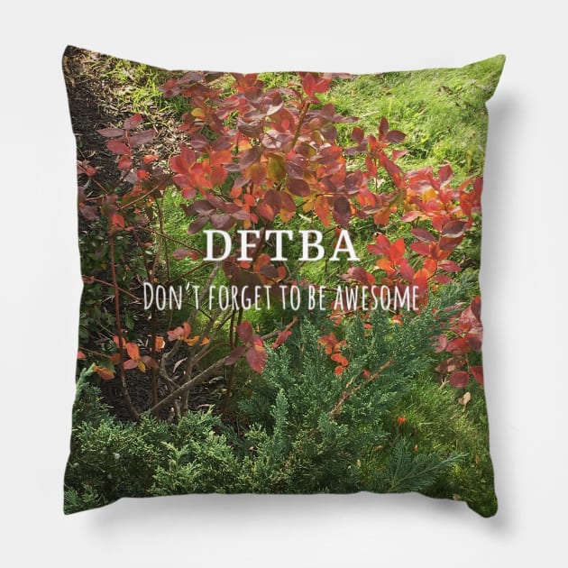 DFTBA fall leaves Pillow by Amanda1775