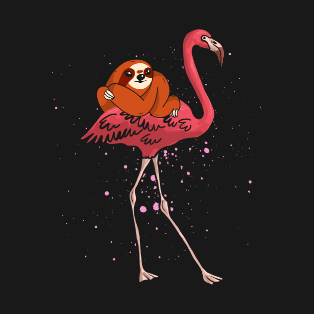 Sloth Flamingo by shirtsyoulike