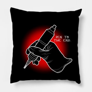 Pen to the end Pillow