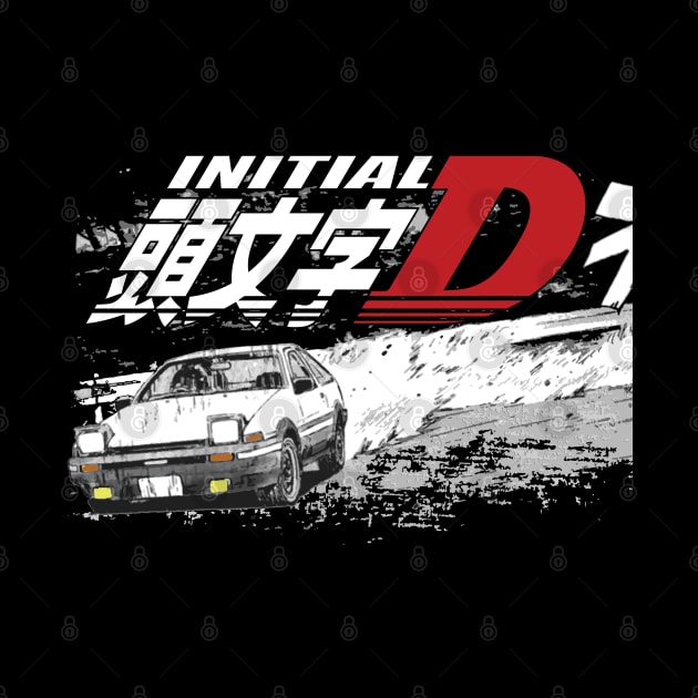 Initial D - Japan Mountain Drift Racing Takumi Fujiwara's Toyota AE86 Deep Forest GT by cowtown_cowboy