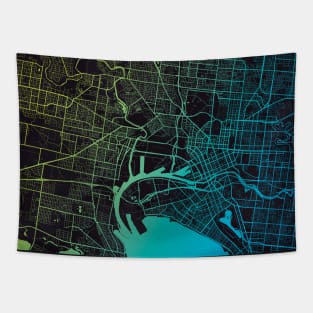 Melbourne Map Tapestry