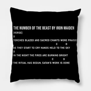 The Number of the Beast Chords Lyrics Pillow