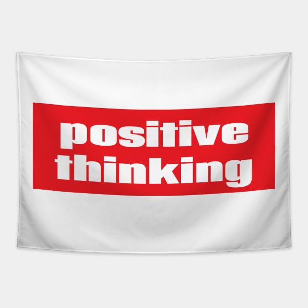 Positive Thinking Tapestry by ProjectX23 Orange