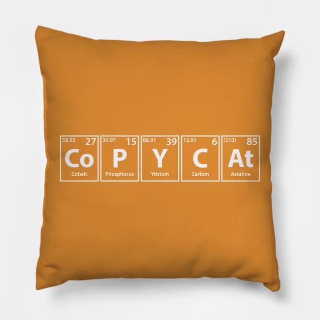 Copycat (Co-P-Y-C-At) Periodic Elements Spelling Pillow by cerebrands