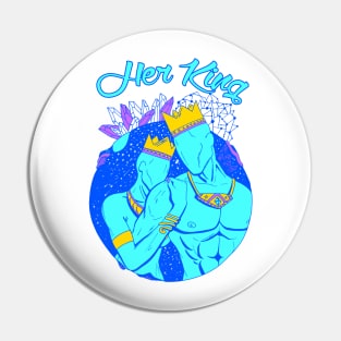 King and Queen Of The Stars - Neon Blue Her King Pin