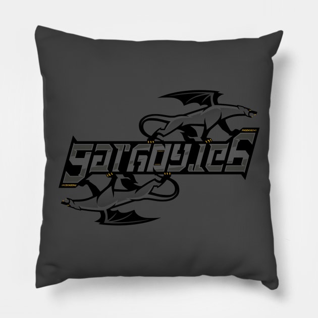 Gargoyles Ambigram Pillow by Phoenix8341