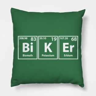 Biker (Bi-K-Er) Periodic Elements Spelling Pillow