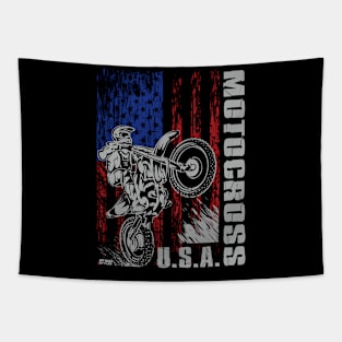 XTREME USA MOTOCROSS FLAG Tapestry