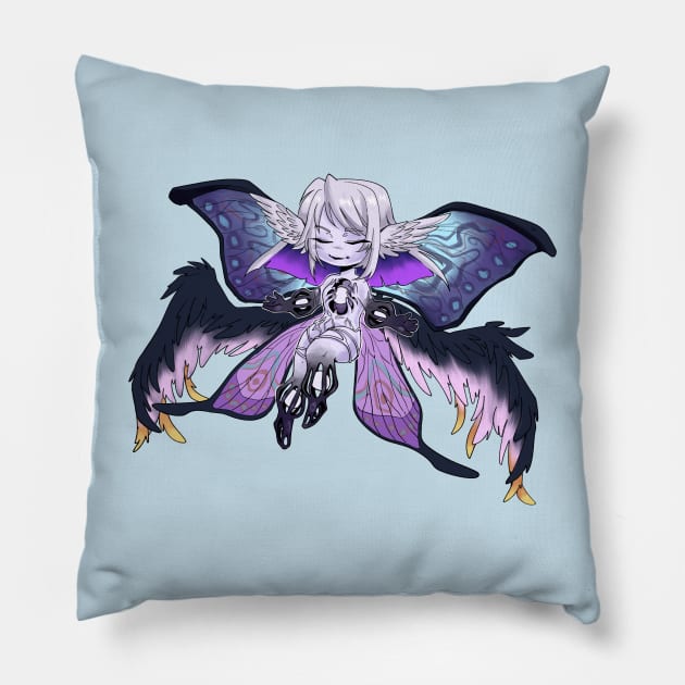 Athena, the Tireless One Pillow by rbillustration