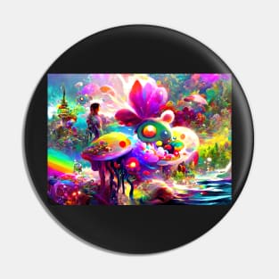 Color Globs | Rainbow Flora Pin