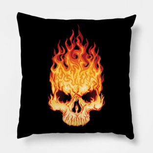 Fire skull Pillow