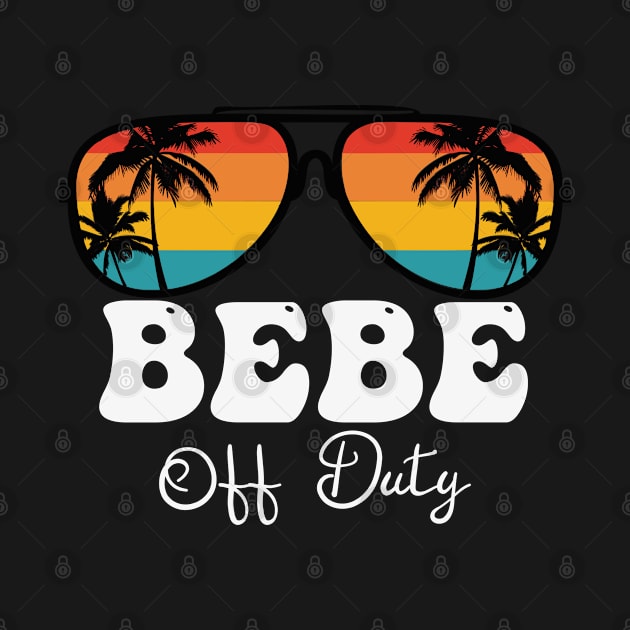 Bebe Women Off Duty Sunglasses Grandma Hello Summer Sunset by TeeaxArt