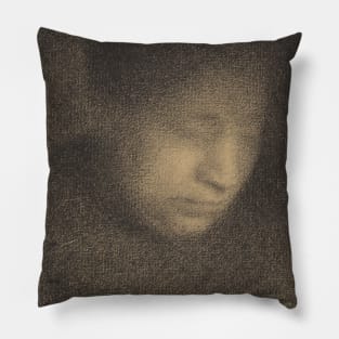 Madame Seurat, the Artist's Mother by Georges-Pierre Seurat Pillow