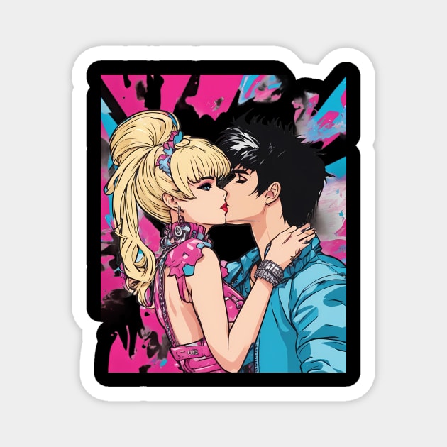 Hugs and Kisses Magnet by animegirlnft
