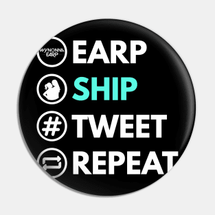 Earp Ship Tweet Repeat - Wynonna Earp Pin